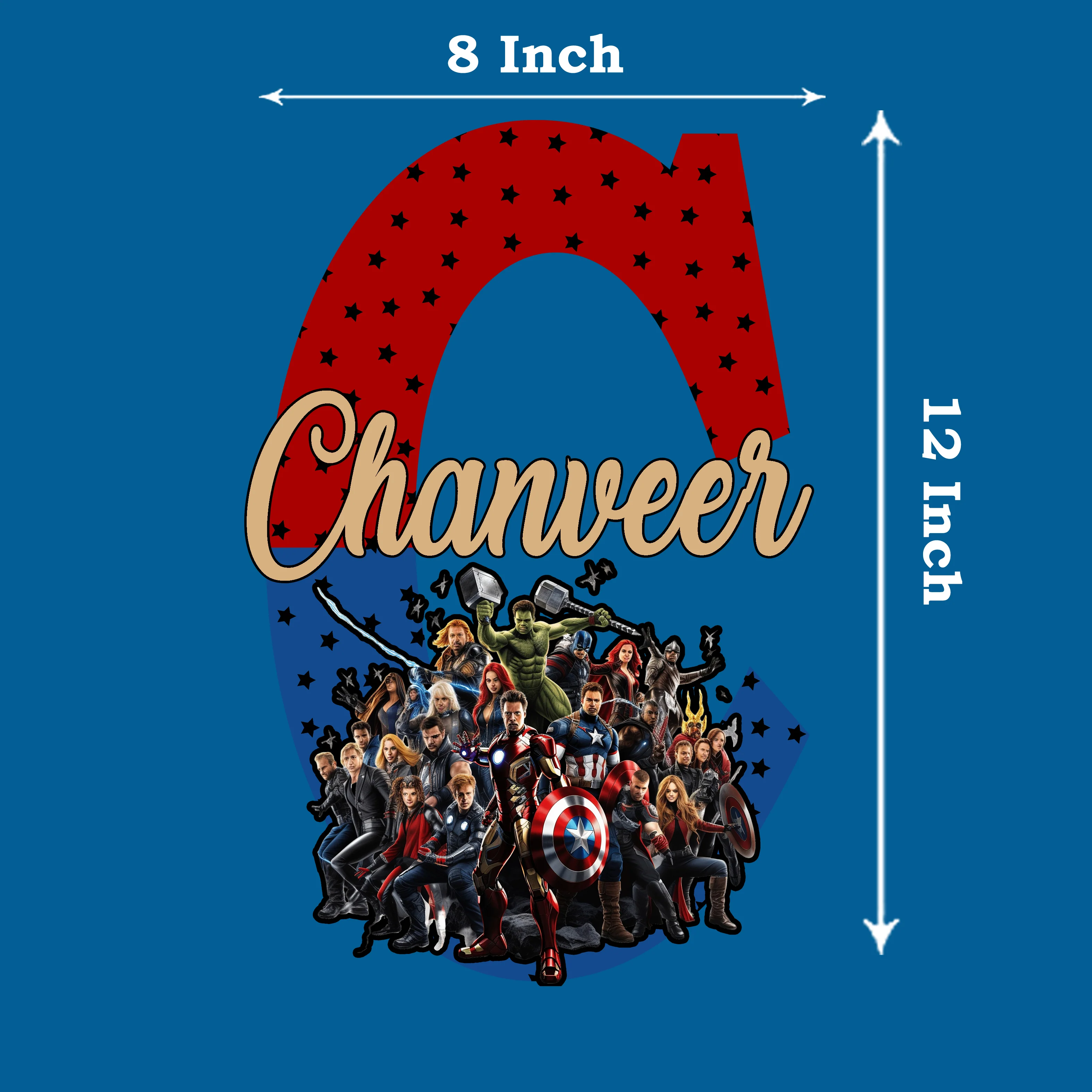 Avengers Theme Name Plate - Image 3