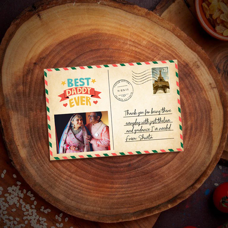 Personalised | Father’s Day | Wooden Postcard - Image 4
