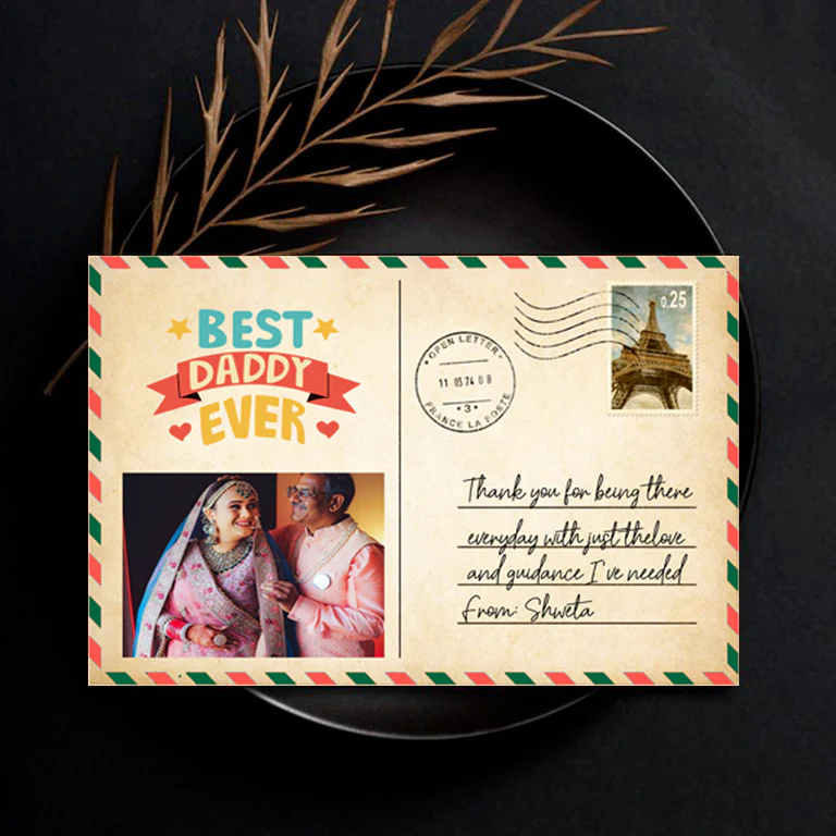 Personalised | Father’s Day | Wooden Postcard - Image 5