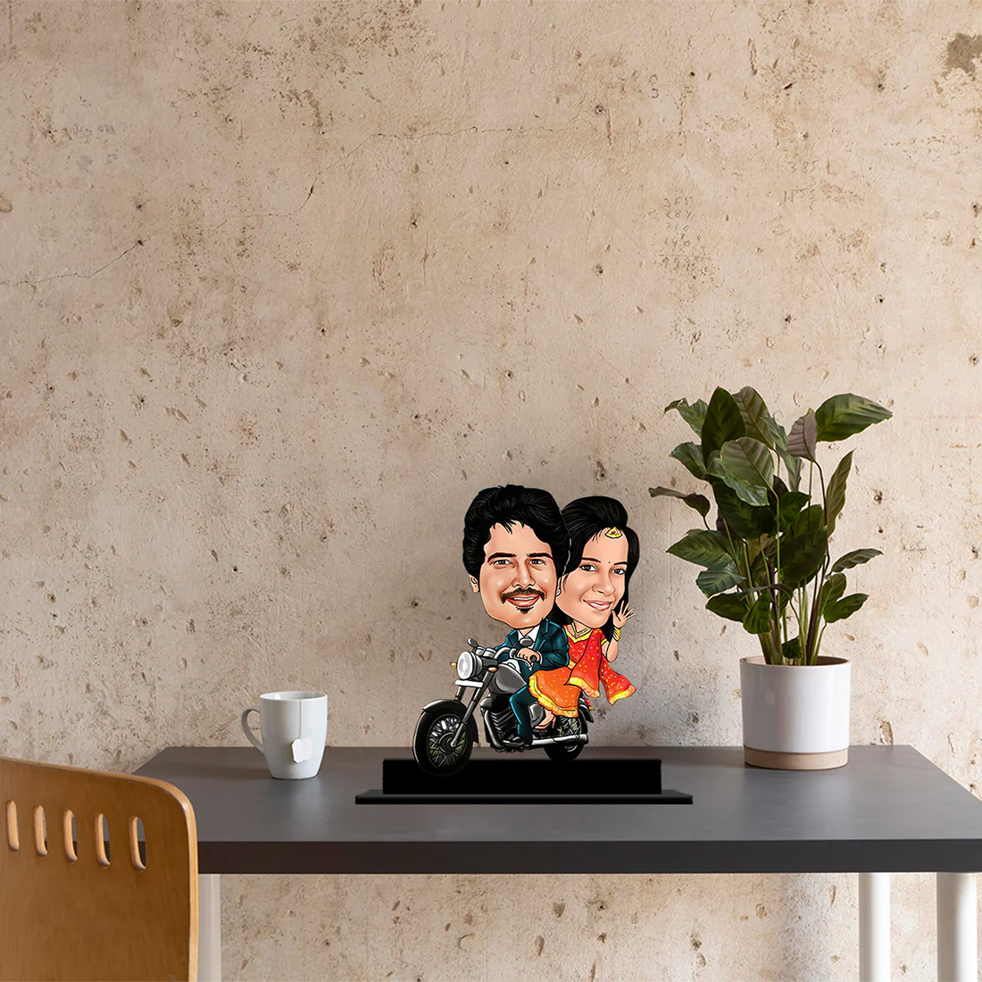Biker Couple Caricature - Image 3
