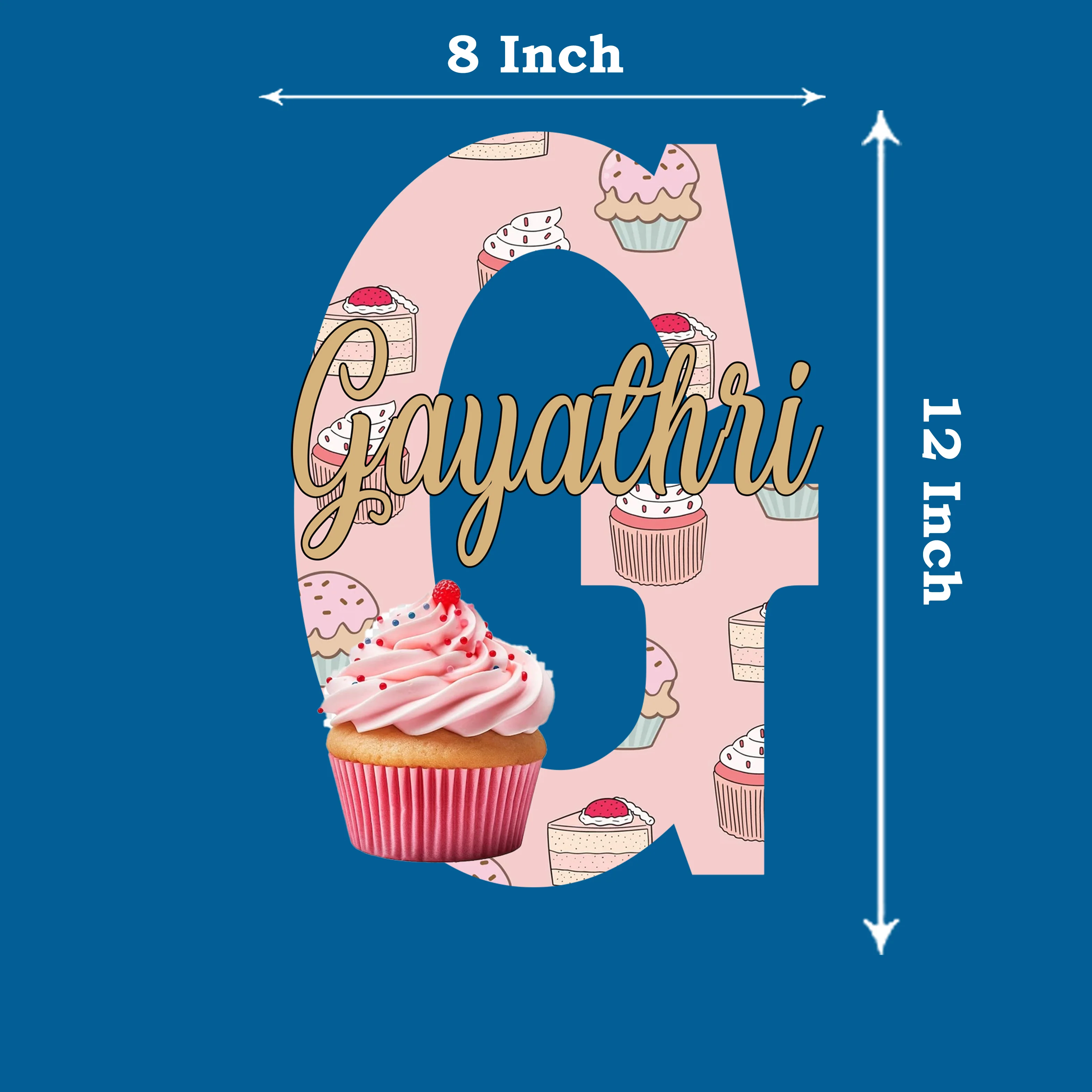 Cupcake Theme Name Plate - Image 3