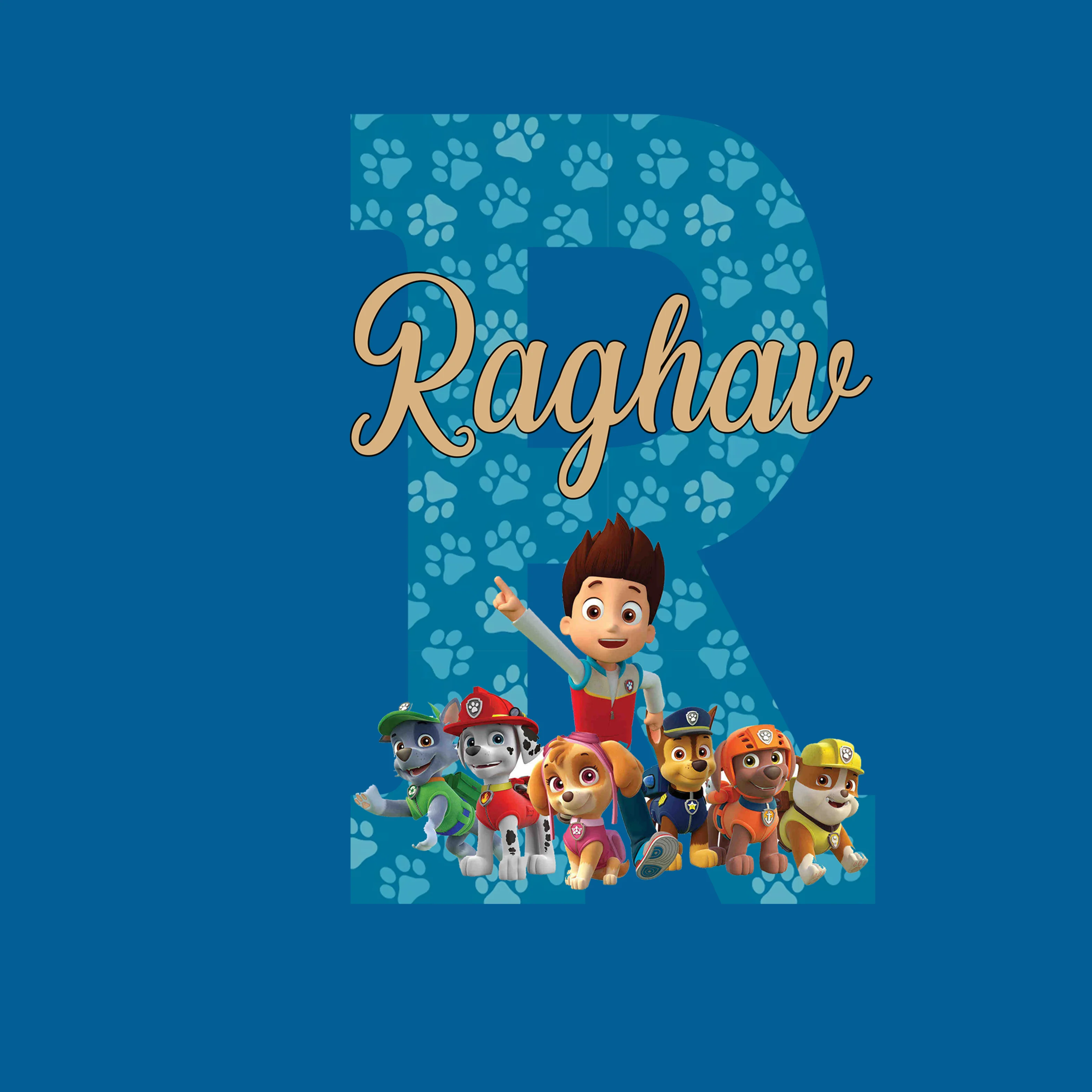 Paw Petrol Theme Name Plate - Image 2