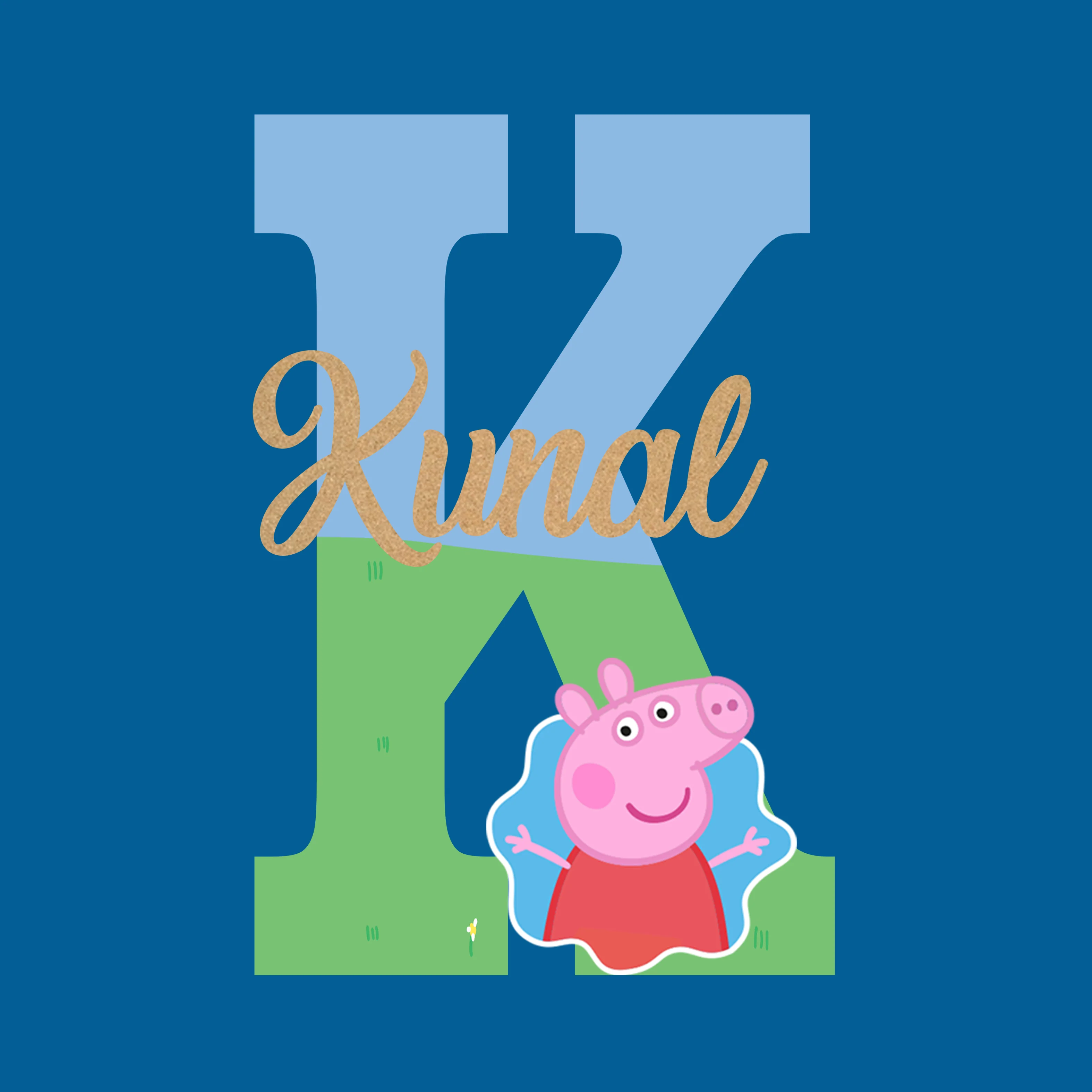 Peppa Pig Theme Name Plate - Image 3