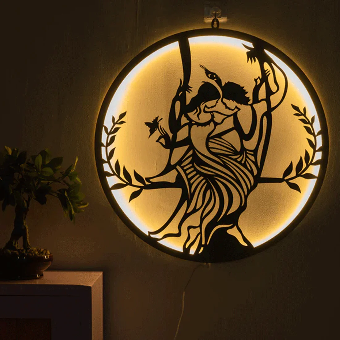 Radhe Krishna Ji Led Light For Wall Decor - Image 2