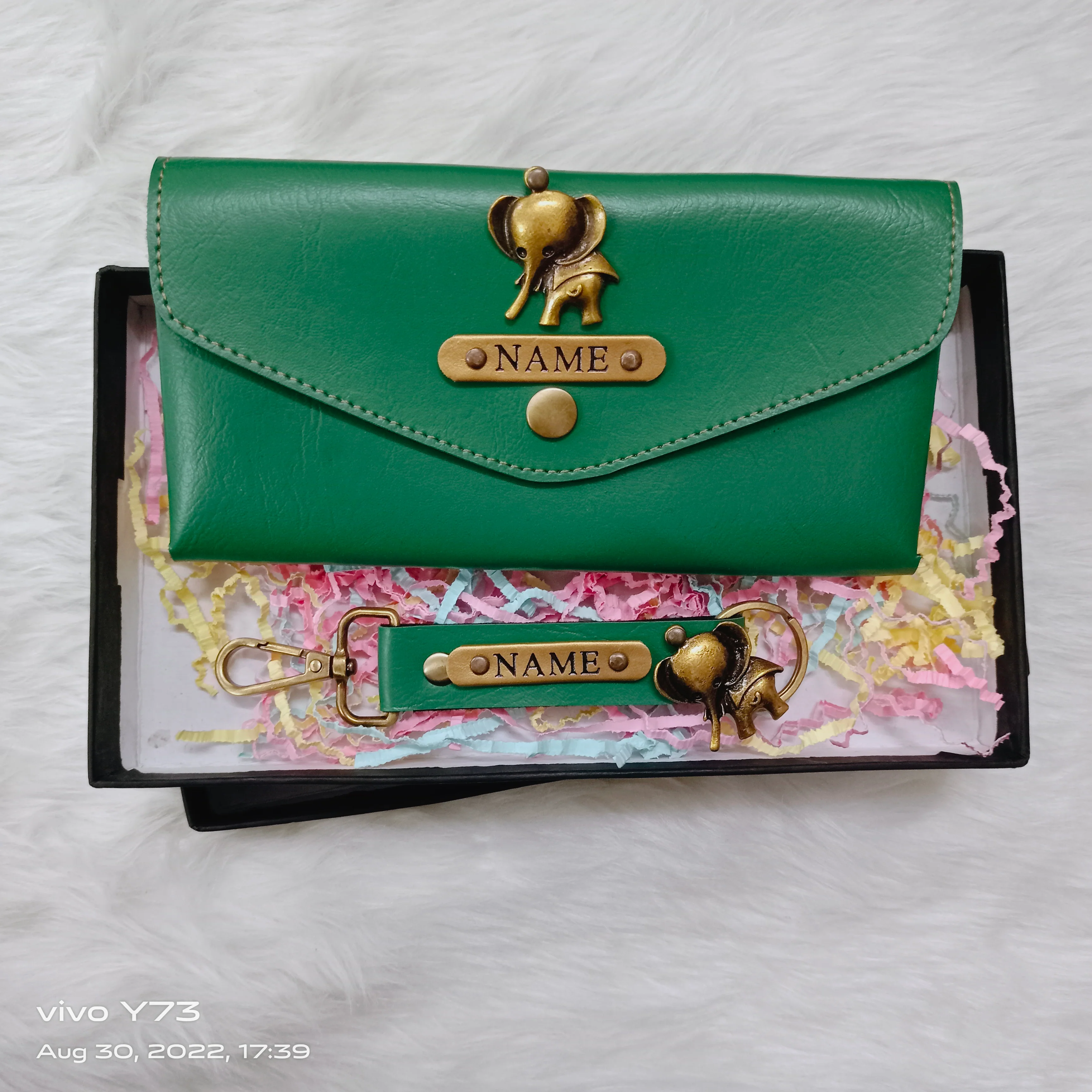 Set of Customised Name Ladies Wallet and Name Keychain - Image 5