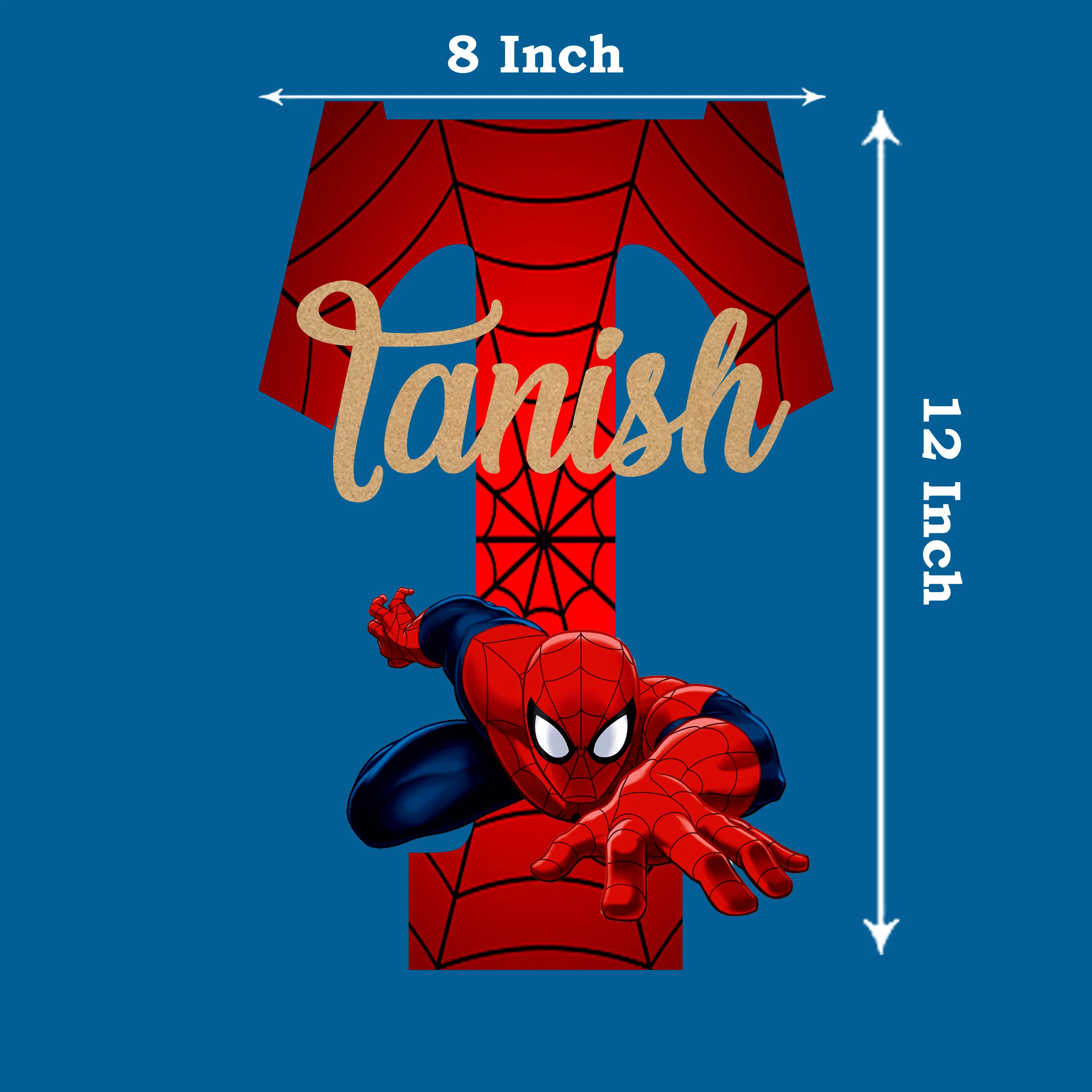 Spiderman Theme Name Plate - Image 2